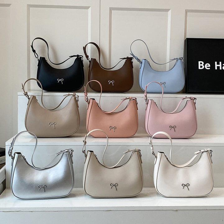 Stylish Bow Detail Shoulder Bag Bowlift