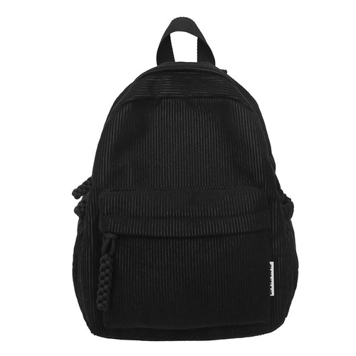 Corduroy Textured Mini School Backpack Bowlift