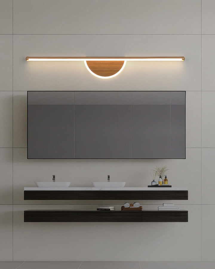 BowLift | Modern Wall Lamp made of Wooden Arch