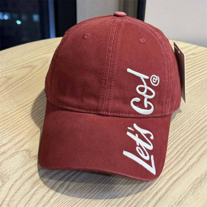 Women's Embroidered Casual Cotton Baseball Cap Bowlift