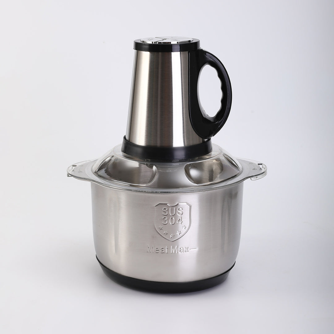 Stainless Steel Electric Meat Mincer with Safety Lid Bowlift