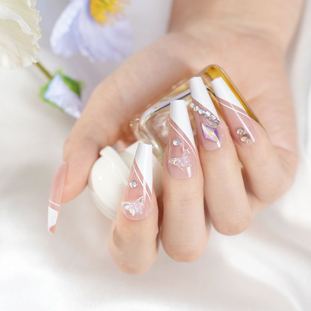 Artistic 3D Nail Art Design Bowlift