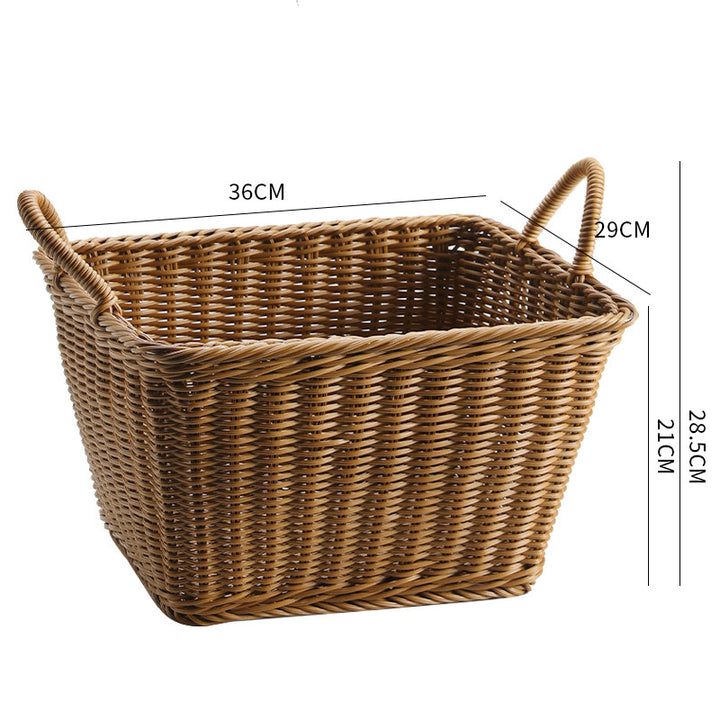 Unisex Spacious Storage Basket made of Woven Rattan Bowlift