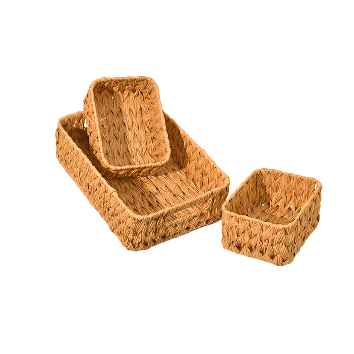 Natural Fiber Woven Storage Basket Bowlift