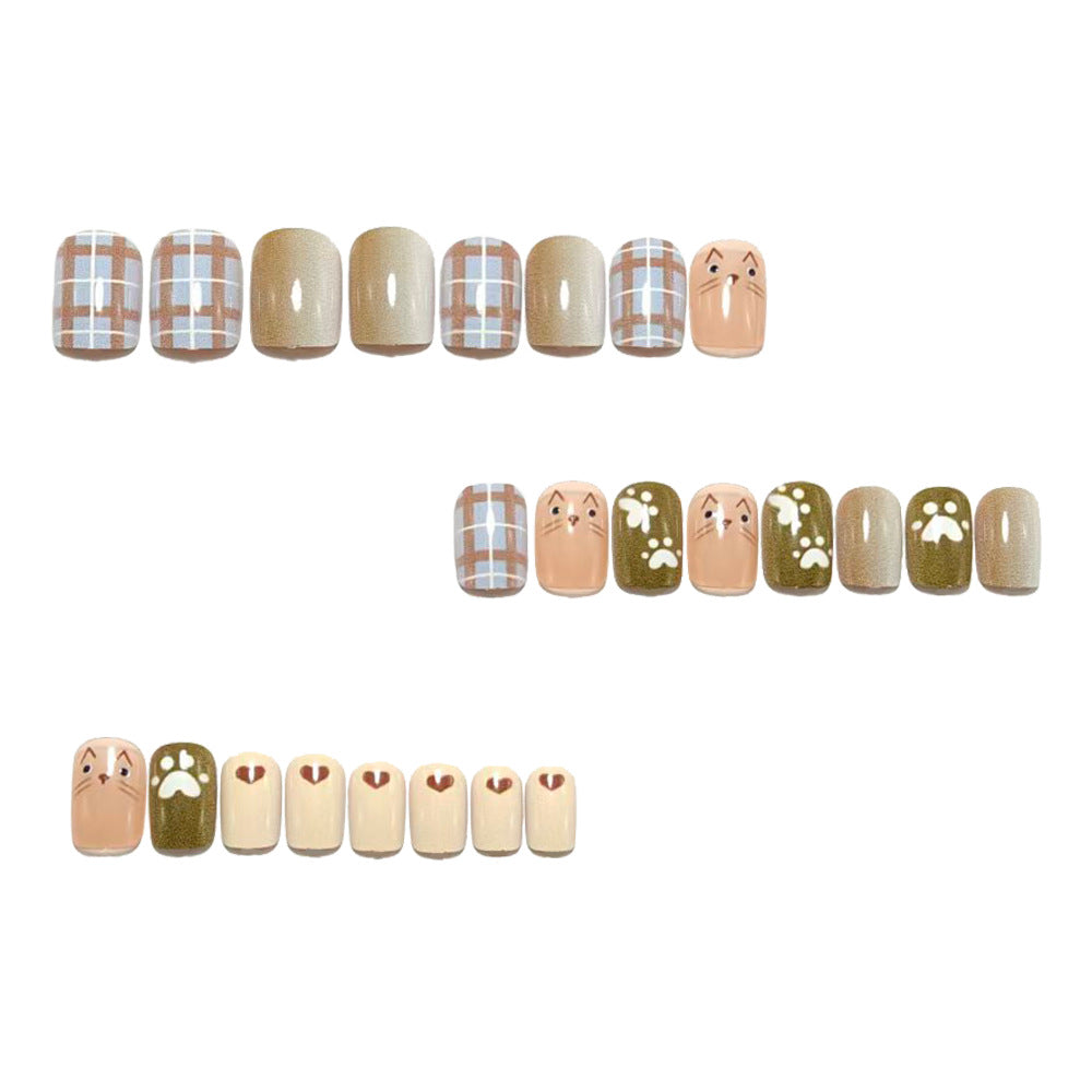 Fun Animal Design Artificial Nails Bowlift