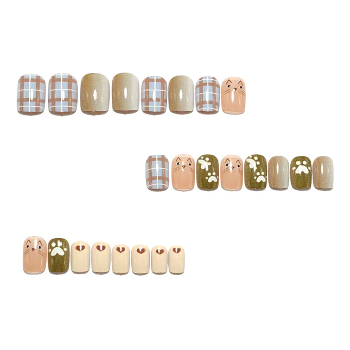 Fun Animal Design Artificial Nails Bowlift