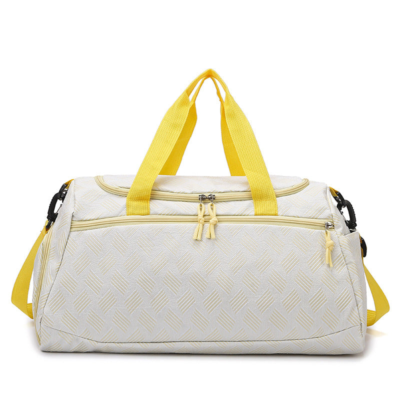 Stylish Textured Travel Duffel Bag Bowlift