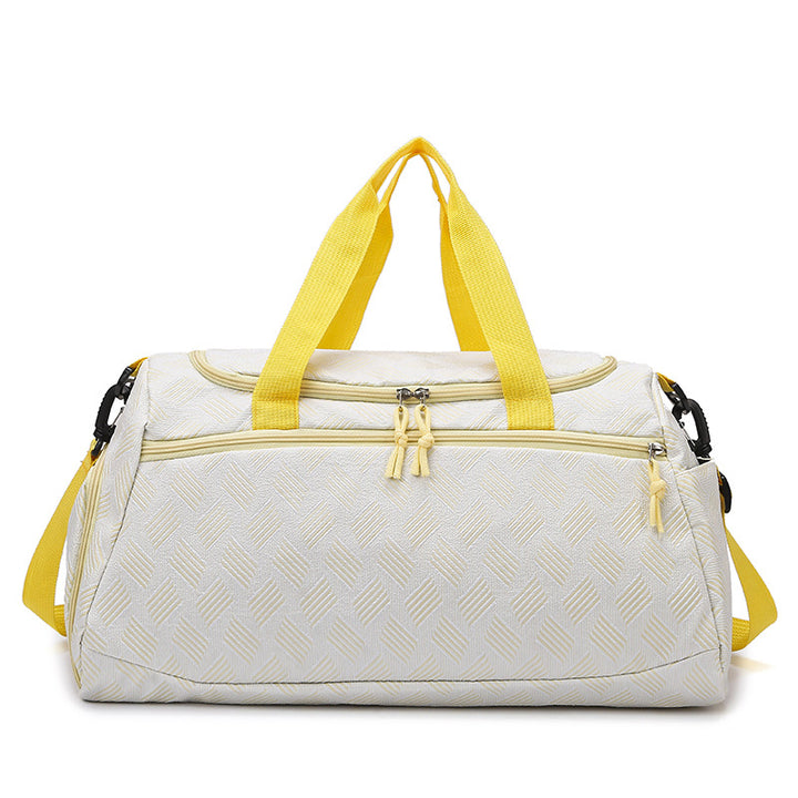 Stylish Textured Travel Duffel Bag Bowlift