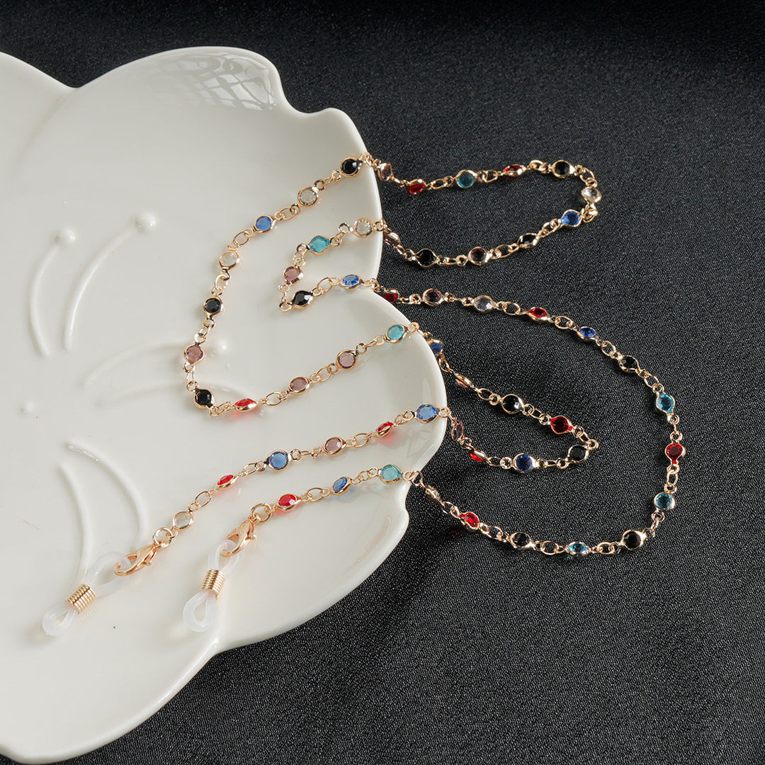 Stylish Gemstone Eyewear Chain Bowlift