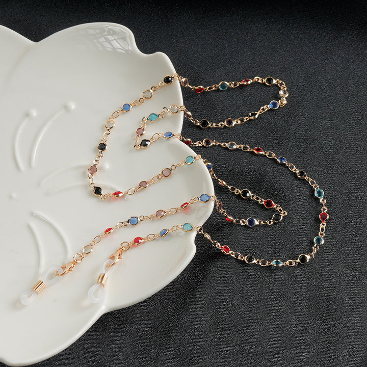 Stylish Gemstone Eyewear Chain Bowlift
