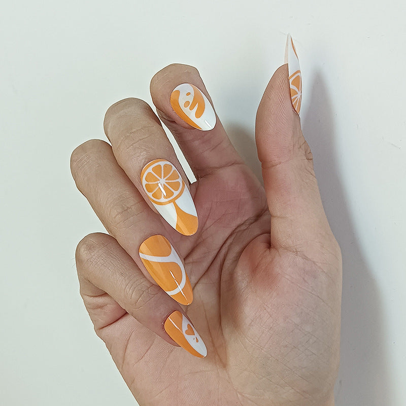 Artificial nails with floral minimalism Bowlift