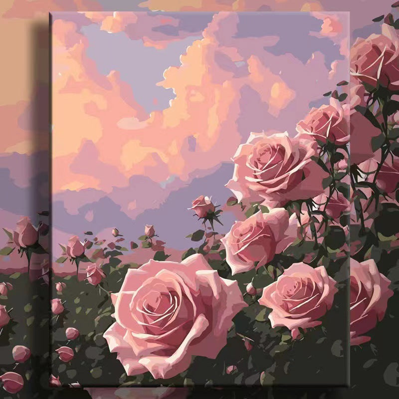 Floral Landscape Canvas Art Bowlift