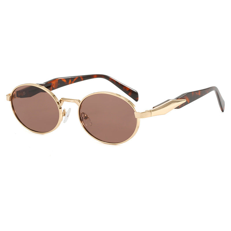 Women's designer sunglasses with high-quality round frame and protective UV filter Bowlift