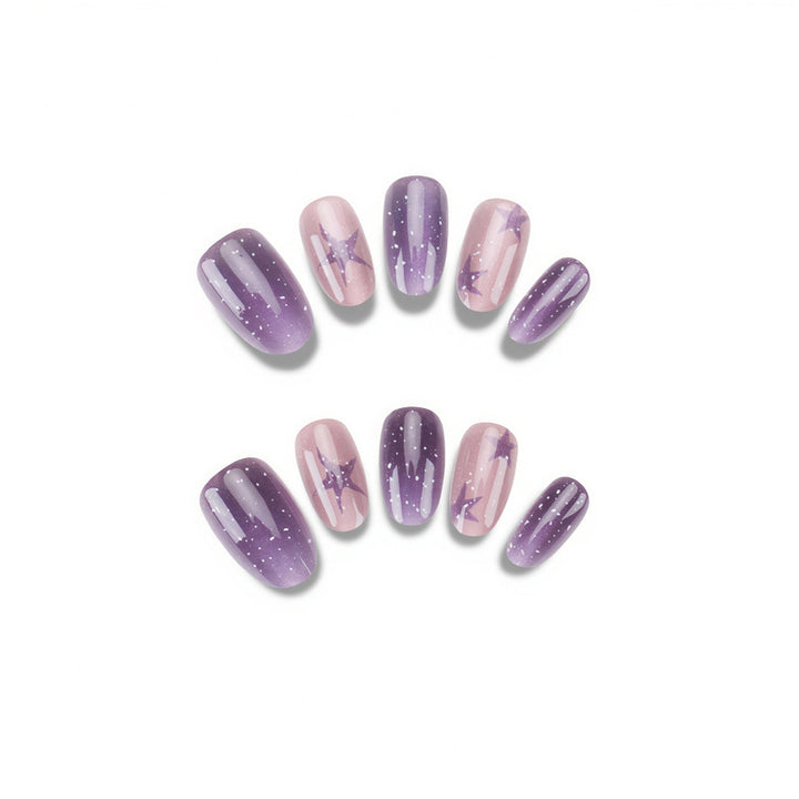 Artistic Press-On Nails Bowlift
