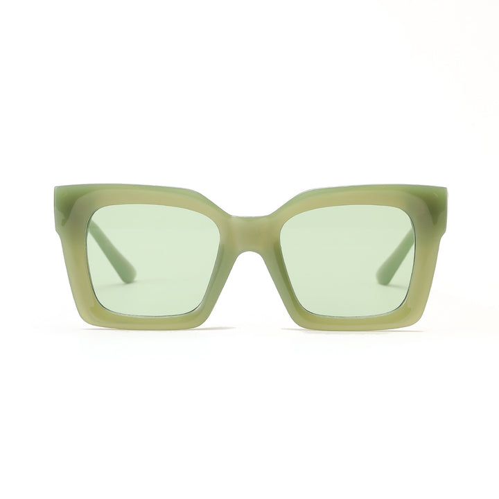 Women's trendy square sunglasses with transparent frame Bowlift