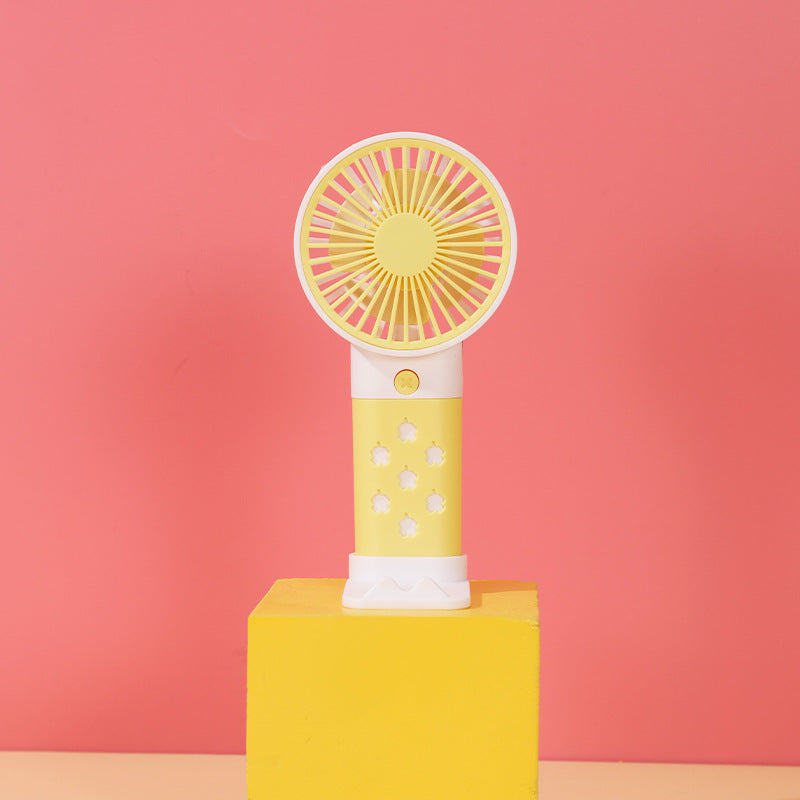 Women Portable Hand Fan with Ergonomic Handle and Adjustable Tilt Angle Bowlift