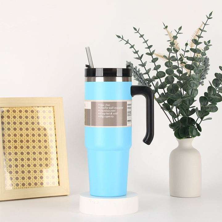 Unisex thermos mug with 3-in-1 drinking options Bowlift