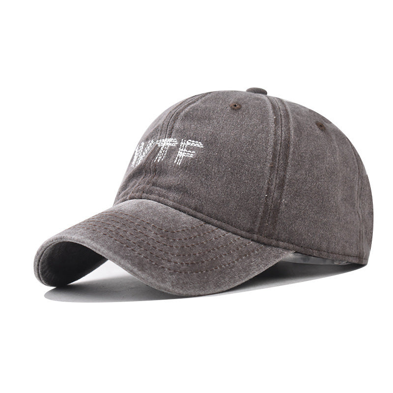 Women's Casual Distressed Denim Baseball Cap Bowlift