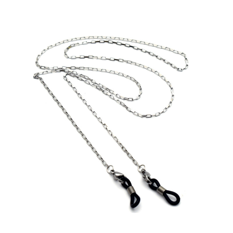 Sleek Silver Chain Eyewear Holder Bowlift
