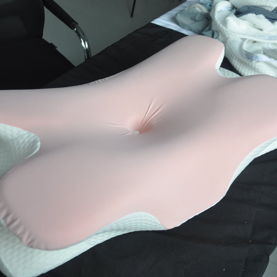 Ergonomic contour pillow with cooling surface Bowlift