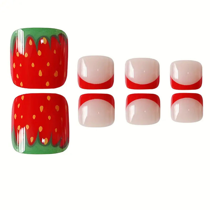 Decorative Strawberry Nail Art Bowlift