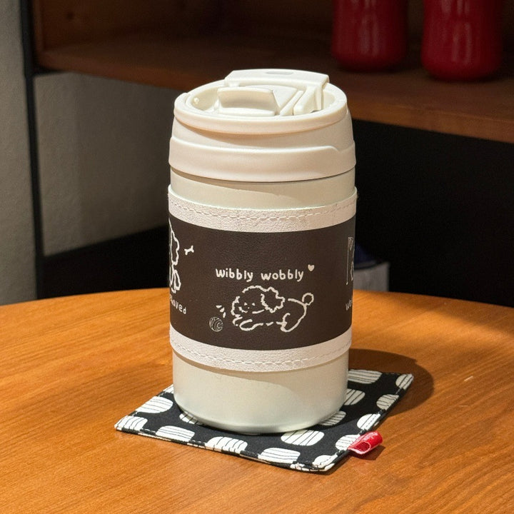 Women's Insulated Thermo Mug with Cute Animal Design Bowlift