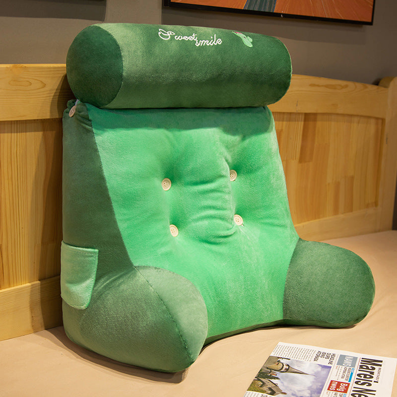 Ergonomic back support pillow with pockets Bowlift