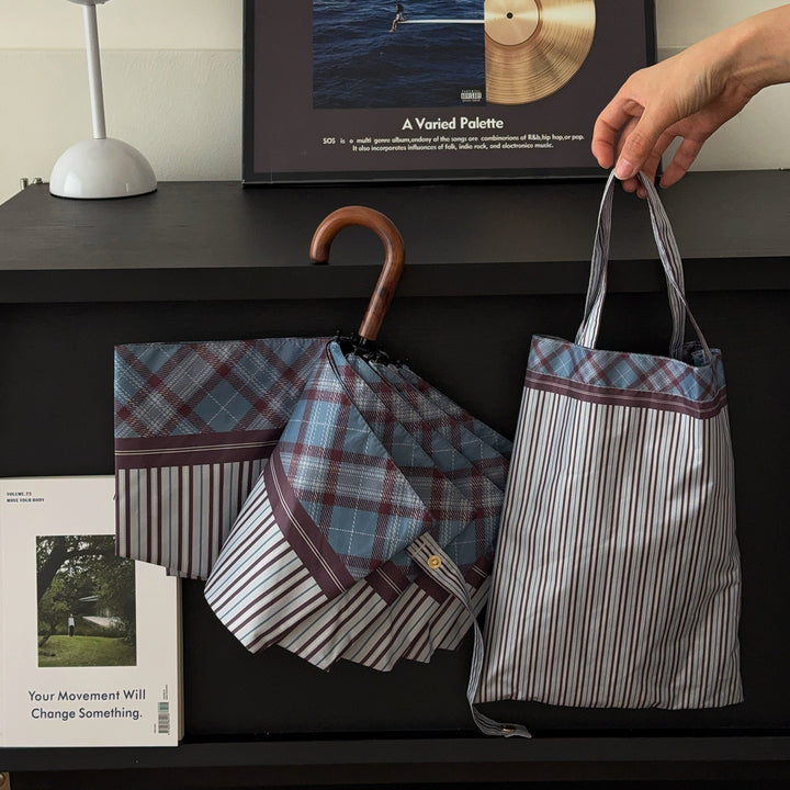 Women's foldable shopping bag with umbrella Bowlift