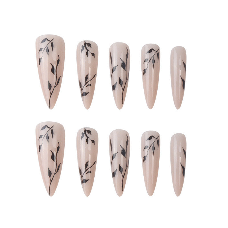 Elegant Artificial Lace Nails with Floral Design Bowlift
