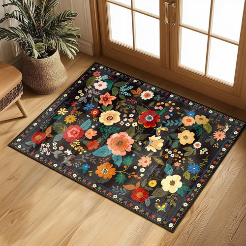 Artistic Floral Design Area Rug