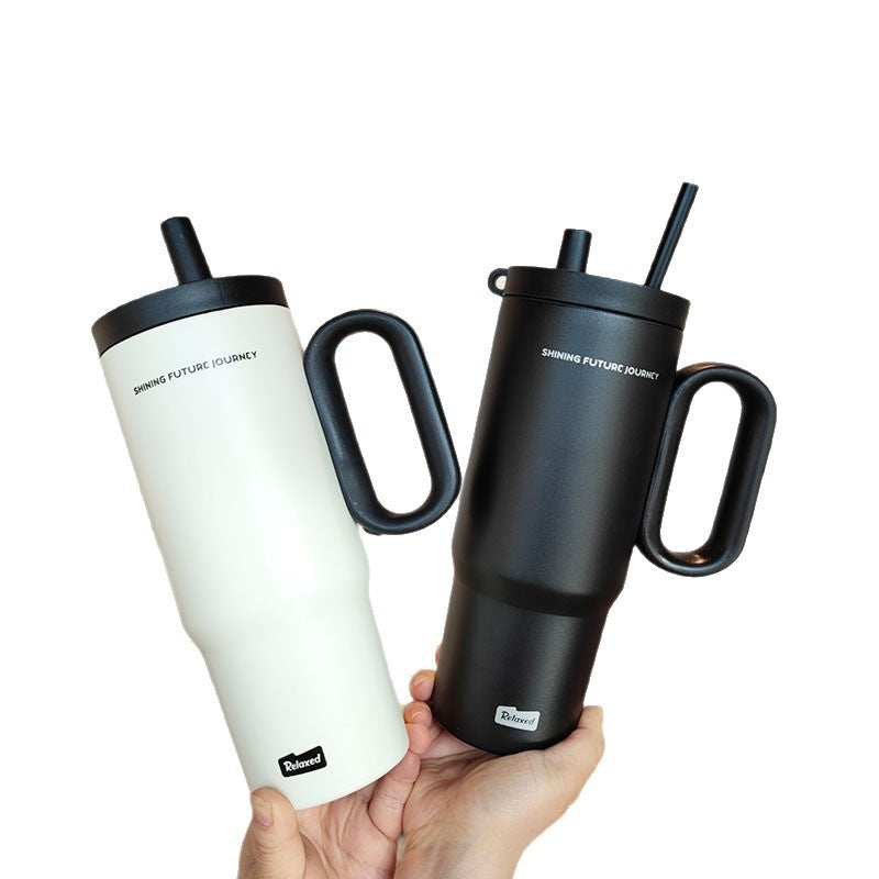 Women insulated drinking container with ergonomic handle Bowlift
