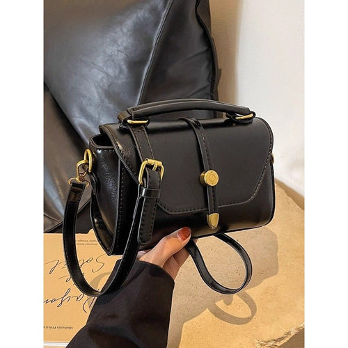 Vintage-Inspired Leather Shoulder Bag Bowlift