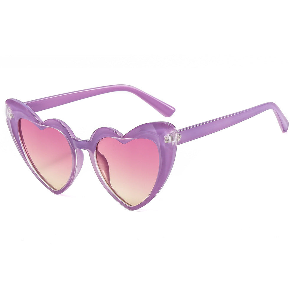 Women's fashionable heart sunglasses with UV protection Bowlift