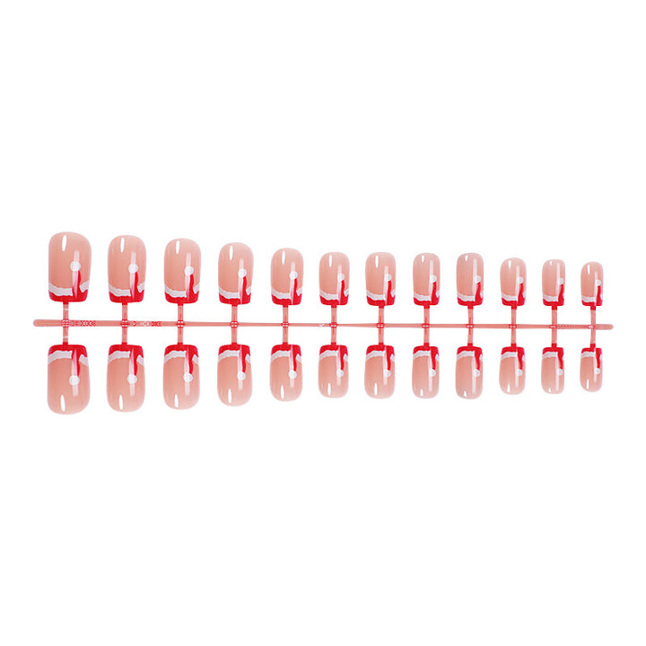 Festive Press-On Nail Set Bowlift