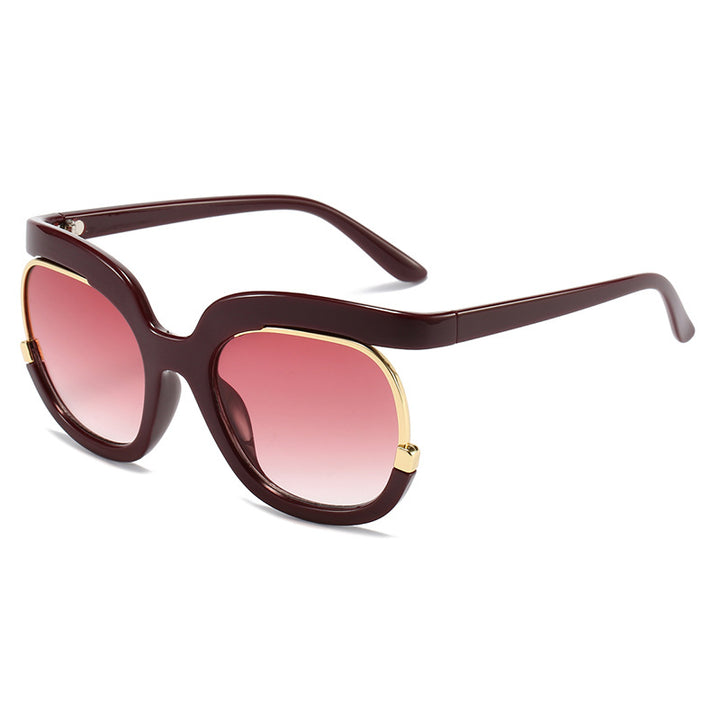 Women Oversized Sunglasses with Elegant Tortoise Design Bowlift
