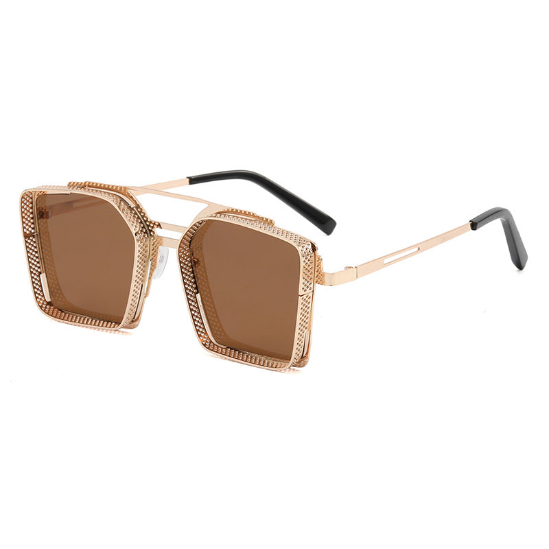 Women's oversized sunglasses with luxurious design and geometric frame Bowlift