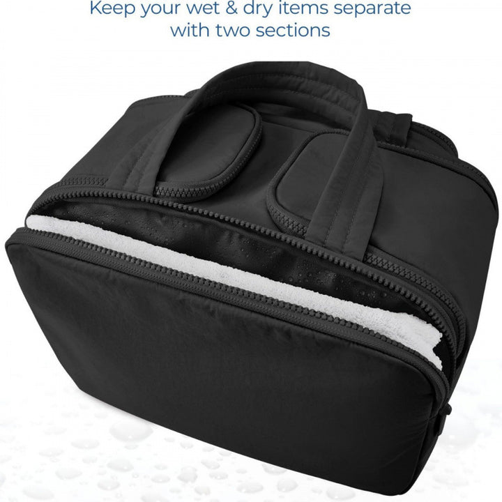 Cosmetic Organizer Bag with Multifunctional Compartment System Bowlift