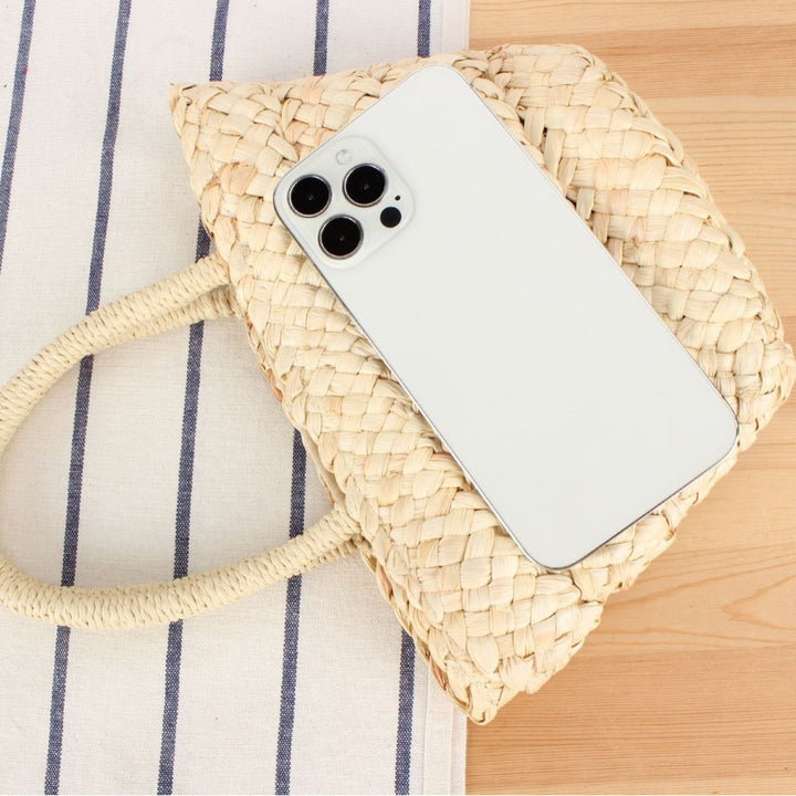 Braided Bast Tote Bag with Unusual Design Bowlift