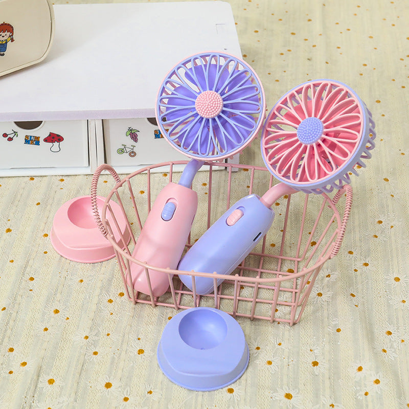 Women's Portable Mini Fan with Flexible Head Bowlift