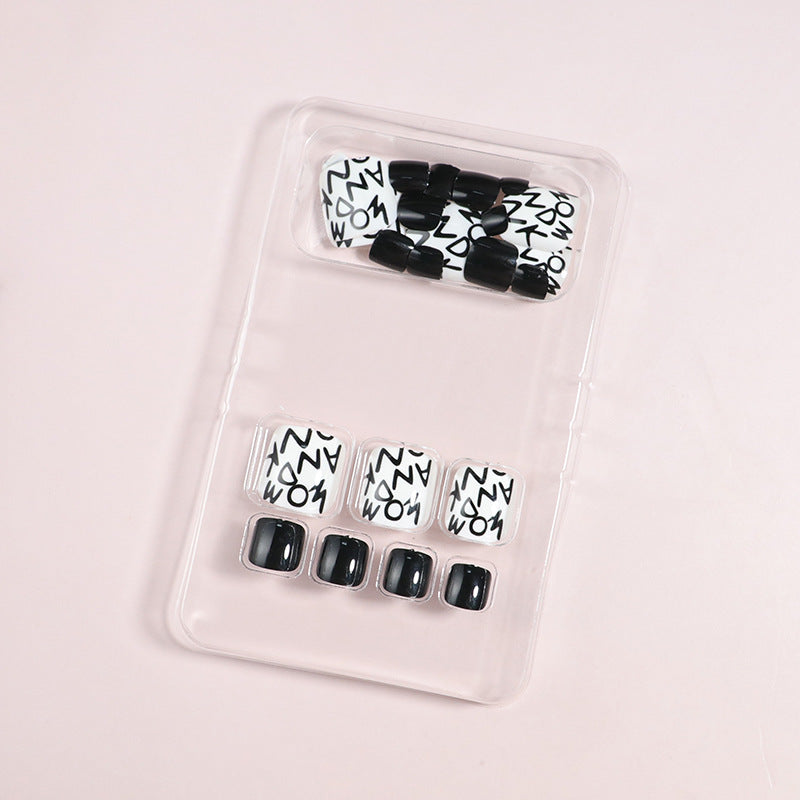 Artistic Floral Press-On Nail Art Set Bowlift