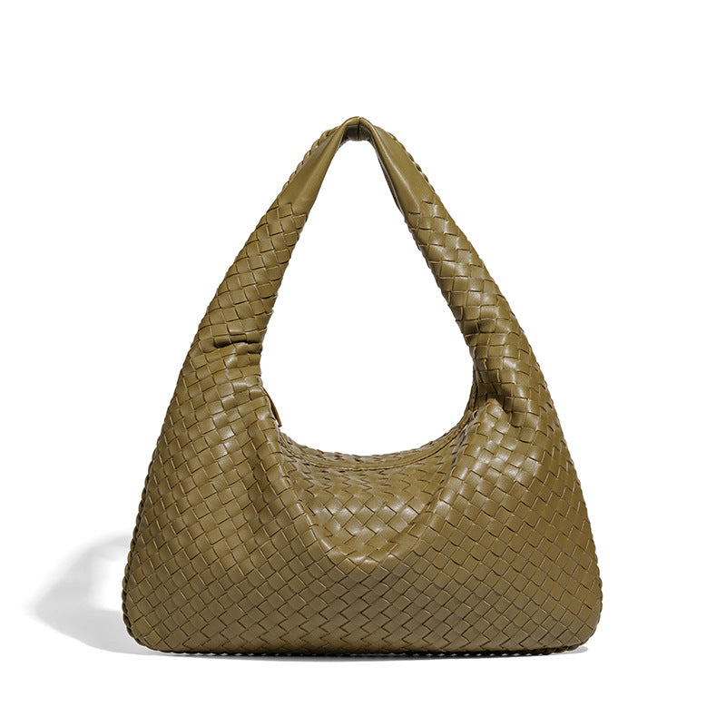 Woven Leather Hobo Bag Bowlift