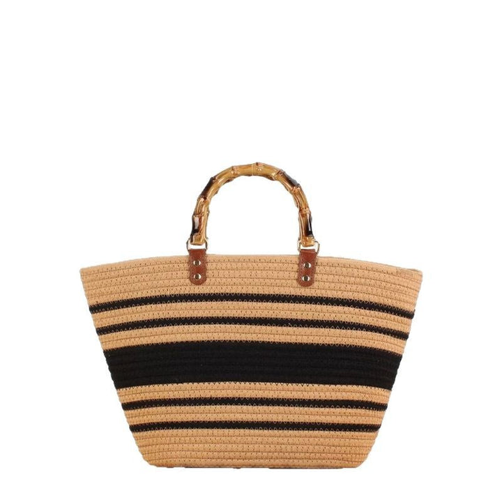 Large beach bag with bamboo handles Bowlift