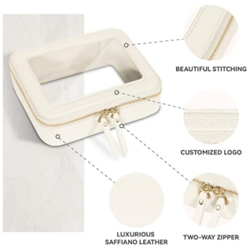 Elegant Cosmetic Bag with Window Bowlift
