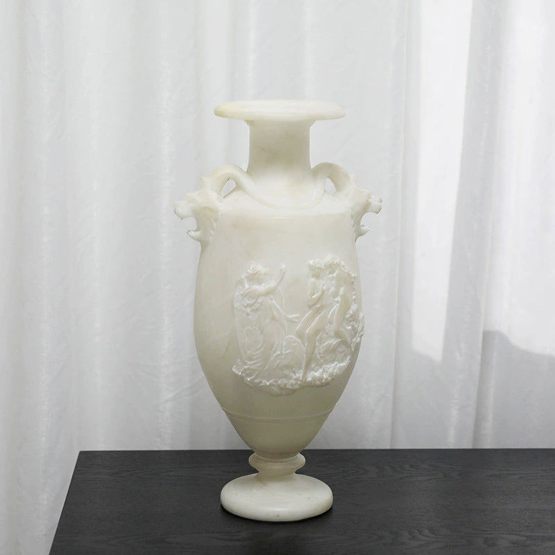 Decorative Alabaster Art Vase