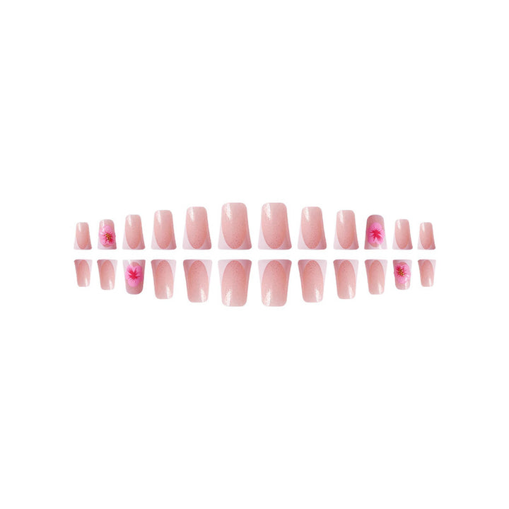 Floral Design Press-On Nails Bowlift