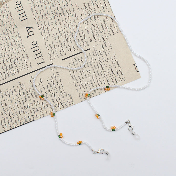 Elegant Pearl Chain Eyewear Holder Bowlift