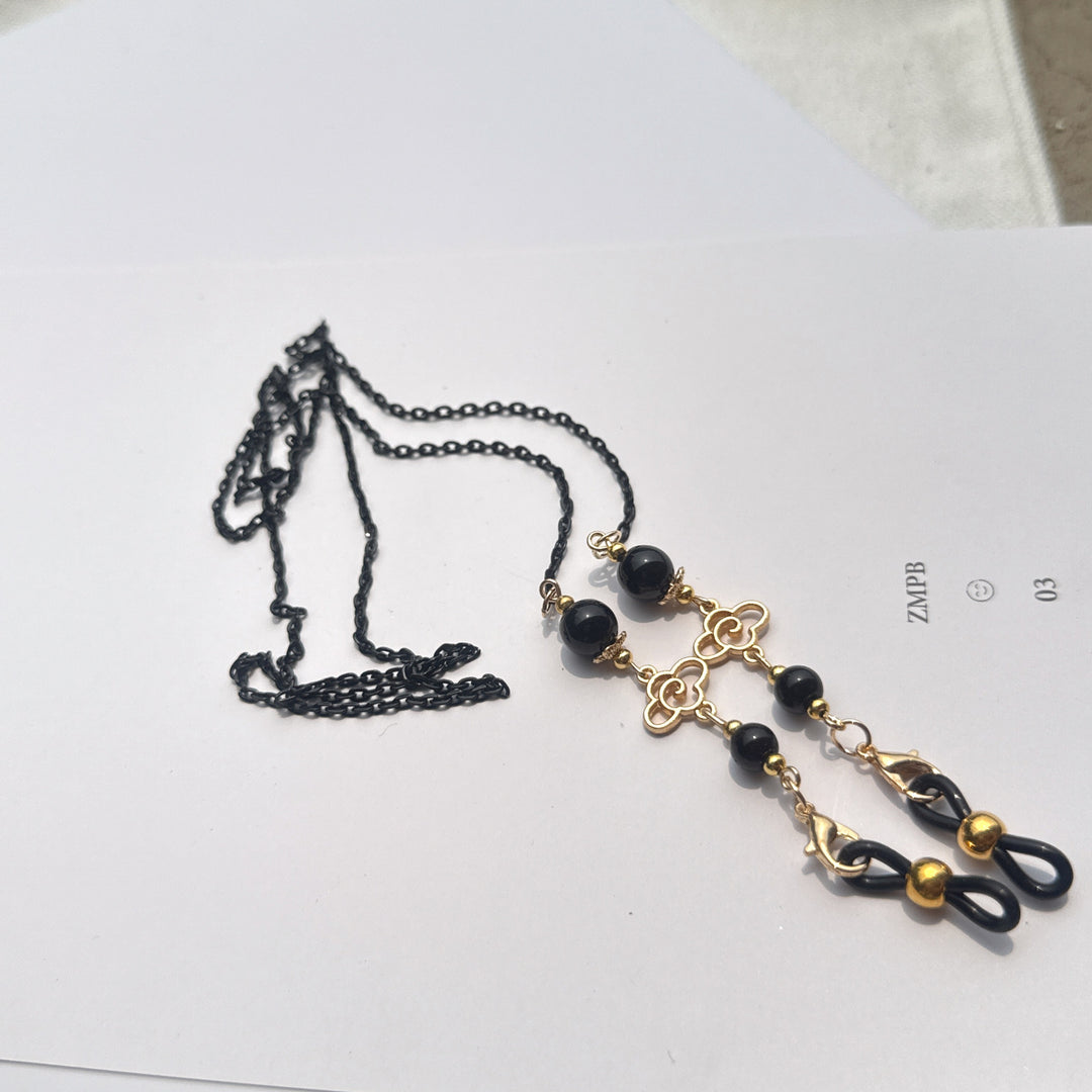 Elegant Long Pendant Necklace with Bead Accents Bowlift