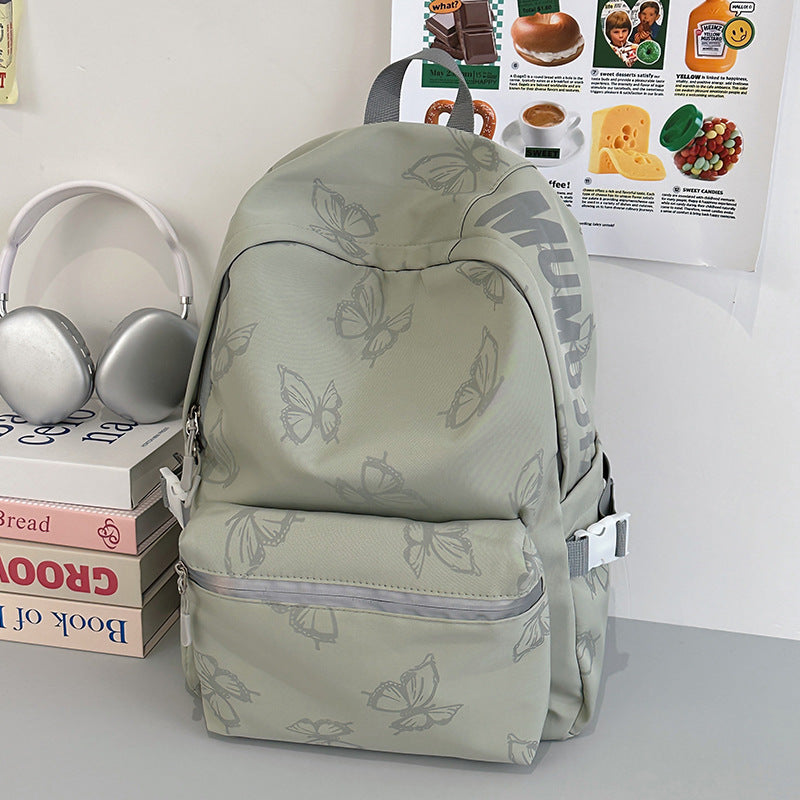 Stylish Butterfly Print Backpack