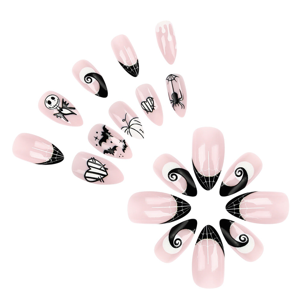 Halloween-Themed Articulated Press-On Nail Set Bowlift