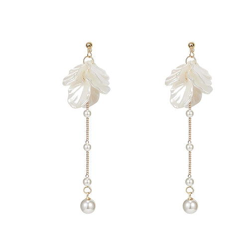 Floral Leaf Drop Earrings Bowlift